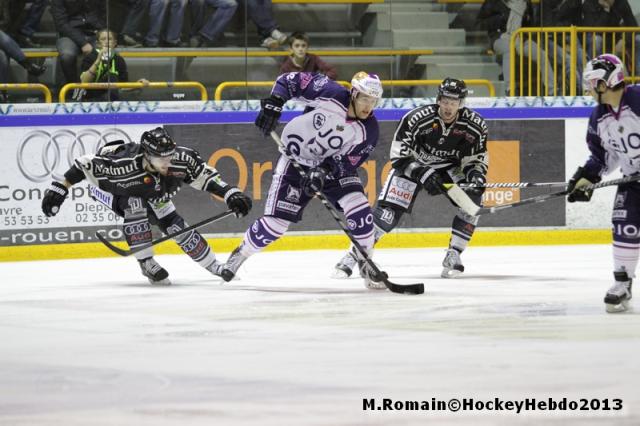 Photo hockey Coupe de la Ligue ARCHIVES - Coupe de la Ligue : 1/4 aller : Rouen vs Epinal  - Les Dragons dun souffle.
