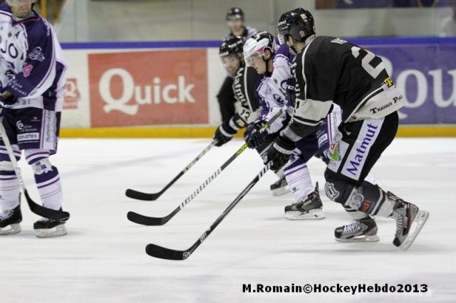 Photo hockey Coupe de la Ligue ARCHIVES - Coupe de la Ligue : 1/4 aller : Rouen vs Epinal  - Les Dragons dun souffle.