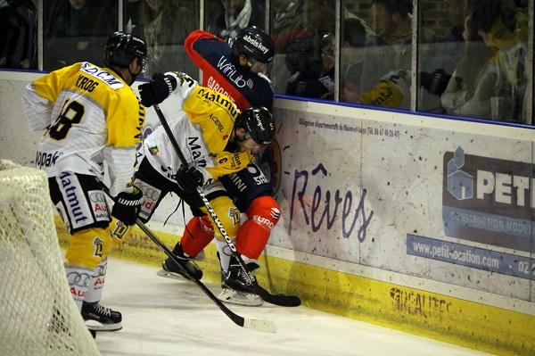 Photo hockey Coupe de la Ligue ARCHIVES - Coupe de la Ligue : 1/4 de finale, aller : Angers  vs Rouen - Ca sent le roussi… 