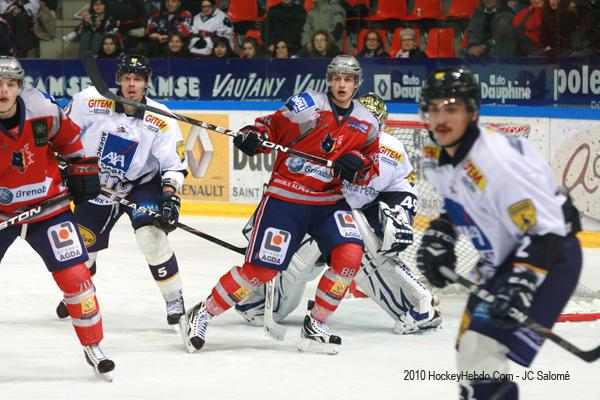 Photo hockey Coupe de la Ligue ARCHIVES - Coupe de la Ligue : 1/4 retour : Grenoble  vs Chamonix  - Comme un air de dj vu...
