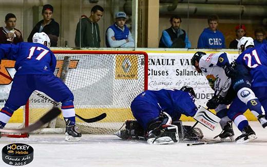Photo hockey Coupe de la Ligue ARCHIVES - Coupe de la Ligue : 1/8 me, 1re journe : France U20 vs Chamonix  - Chamonix emporte la premire manche