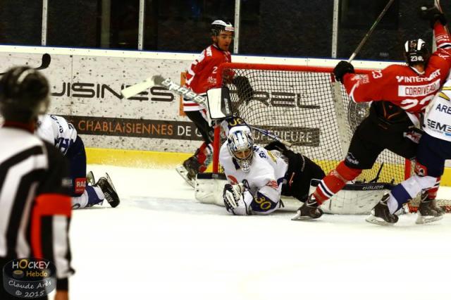 Photo hockey Coupe de la Ligue ARCHIVES - Coupe de la Ligue : 1/8 me, 3me journe : Morzine-Avoriaz vs Chamonix  - Intense duel entre voisins