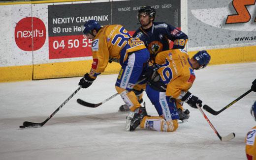 Photo hockey Coupe de la Ligue ARCHIVES - Coupe de la Ligue : 1/8me, 4me  journe : Chamonix  vs Dijon  - Dijon au bout du suspense