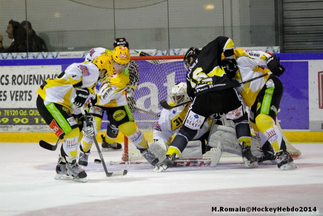 Photo hockey Coupe de la Ligue ARCHIVES - Coupe de la Ligue : 1/8ème, 4ème journée : Rouen vs Strasbourg  - CDL : Rouen dans la douleur