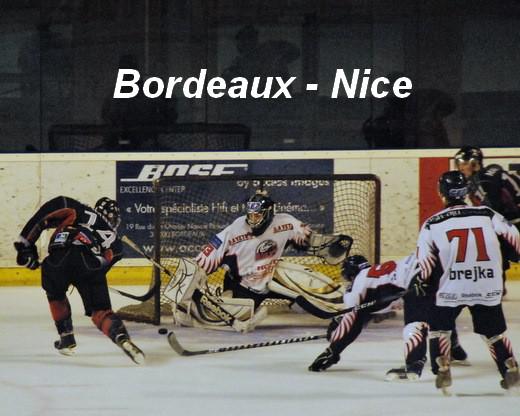 Photo hockey Division 1 - D1 : 25me journe : Bordeaux vs Nice - Bordeaux de justesse