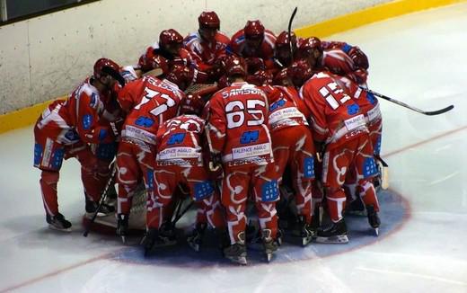 Photo hockey Division 1 - D1 : 2me journe : Valence vs Courbevoie  - Les Coqs mangent du Lynx