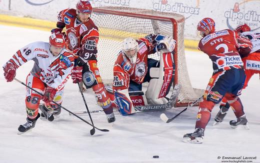 Photo hockey Division 1 - D1 playoff : 1/4 de finale, match 2 : Lyon vs Cholet  - Lyon premier qualifi