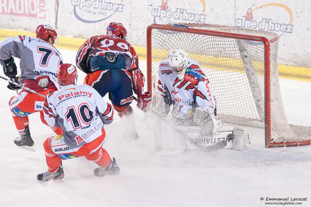 Photo hockey Division 1 - D1 playoff : 1/4 de finale, match 2 : Lyon vs Cholet  - Lyon premier qualifi