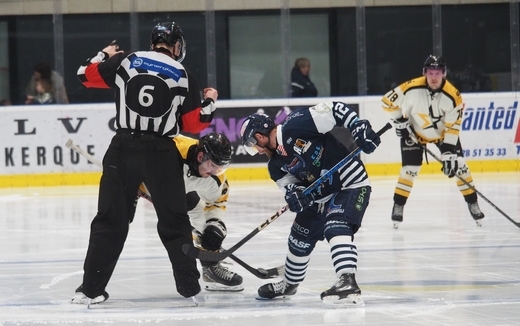 Photo hockey Division 1 - Division 1 - 1/4 de Finale - Match 1 : Dunkerque vs Strasbourg  - Dunkerque ressort vainqueur du match 1