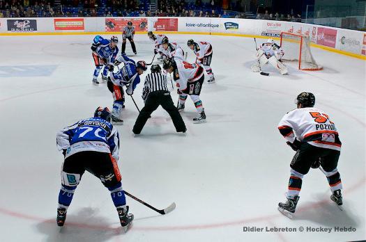 Photo hockey Division 1 - Division 1 : 10me journe : Nantes  vs Mulhouse - Les Corsaires se font pincer par les Scorpions