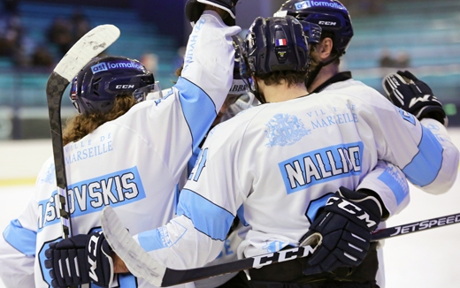 Photo hockey Division 1 - Division 1 : 12me journe : Mont-Blanc vs Marseille - Le Spartiate brave le froid !