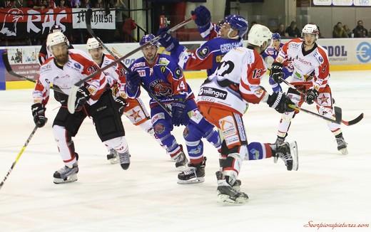 Photo hockey Division 1 - Division 1 : 14me journe : Mulhouse vs La Roche-sur-Yon - Les Scorpions ne sarrtent plus