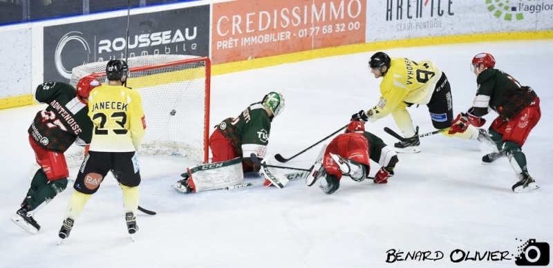 Photo hockey Division 1 - Division 1 : 15me journe : Cergy-Pontoise vs Chambry - Les Jokers assomment les lphants
