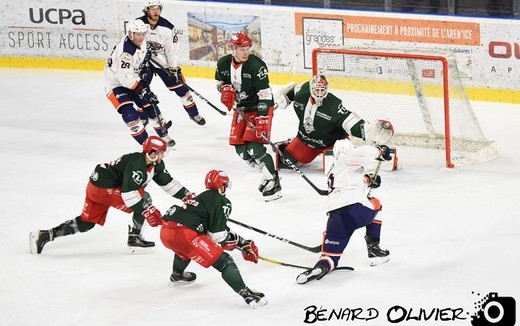 Photo hockey Division 1 - Division 1 : 17me journe : Cergy-Pontoise vs Montpellier  - Morsures de Vipers sans consquences pour les Jokers