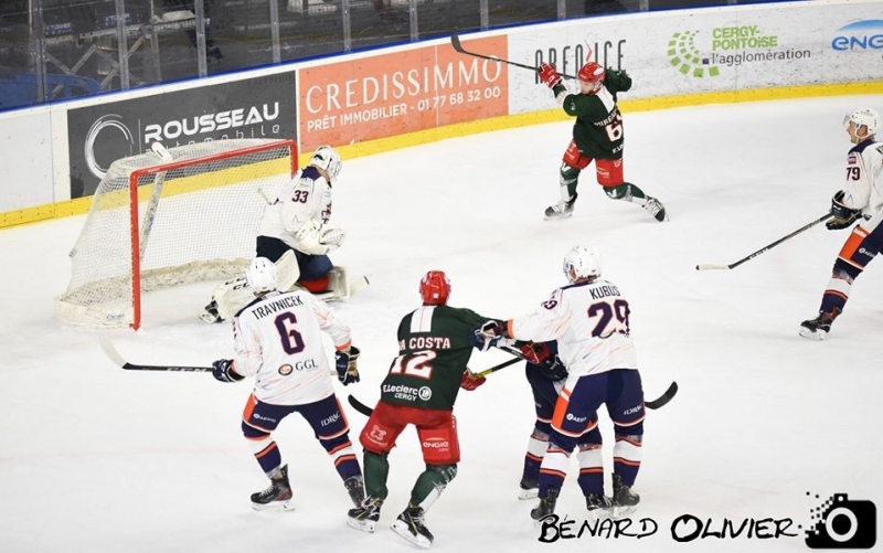 Photo hockey Division 1 - Division 1 : 17me journe : Cergy-Pontoise vs Montpellier  - Morsures de Vipers sans consquences pour les Jokers