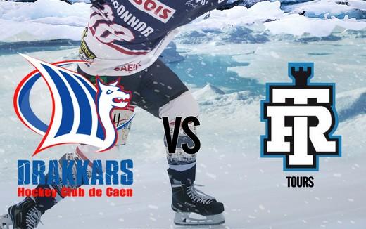 Photo hockey Division 1 - Division 1 : 18me journe : Caen  vs Tours  - D1 : Les Drakkars dbutent 2017 par un exploit