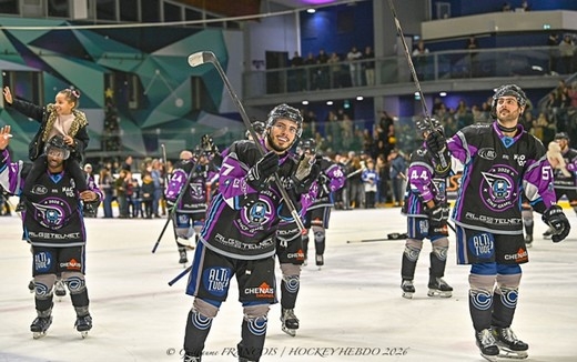 Photo hockey Division 1 - Division 1 : 18�me journ�e : Nantes vs Mont-Blanc - Les Corsaires de Nantes frappent fort face � Mont-Blanc