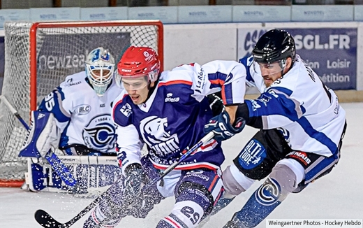 Photo hockey Division 1 - Division 1 : 1re journe : Lyon vs Nantes - Entre fracassante des Lions : Lyon rugit demble face  Nantes