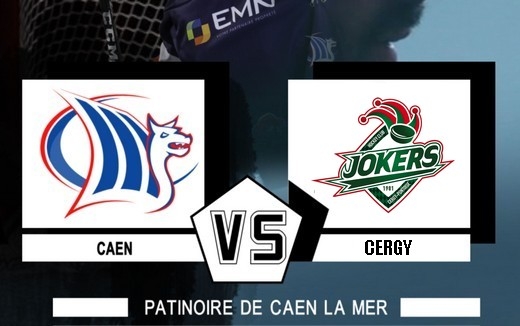 Photo hockey Division 1 - Division 1 : 22me journe : Caen  vs Cergy-Pontoise - Les Drakkars au courage !