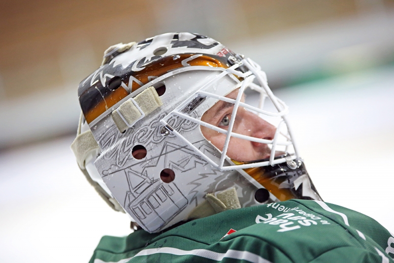 Photo hockey Division 1 - Division 1 : 24me journe : Mont-Blanc vs Valenciennes - Les Diables Rouges avec abngation