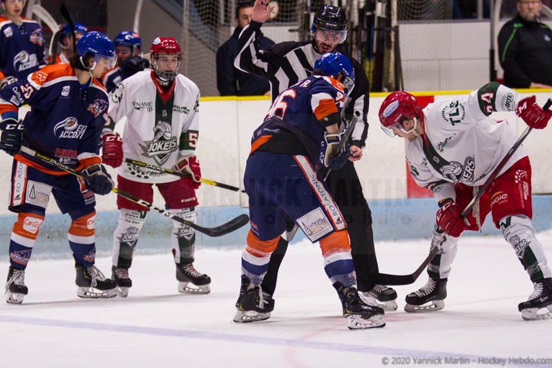 Photo hockey Division 1 - Division 1 : 25me journe : Clermont-Ferrand vs Cergy-Pontoise - Les Jokers plus offensifs, s