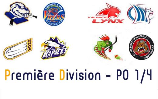 Photo hockey Division 1 - Division 1 - D1 : Prsentation des quarts de finale (matchs aller)