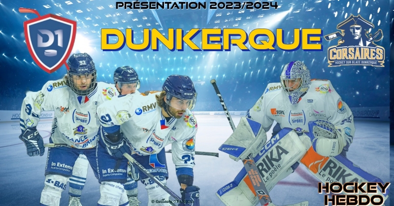 Photo hockey Division 1 - Division 1 - DUNKERQUE repart  labordage
