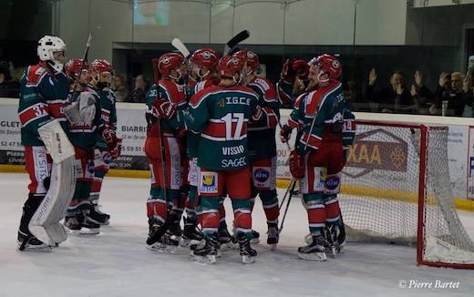 Photo hockey Division 1 - Division 1 : Playoff, quart de finale, match 2 : Anglet vs La Roche-sur-Yon - D1 : Sans trop souffrir