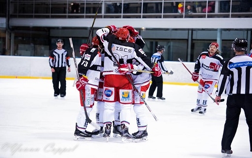 Photo hockey Division 1 - Division 1 : playoff, quart de finale, match 3 : Mont-Blanc vs Anglet - Hormadi taille patron