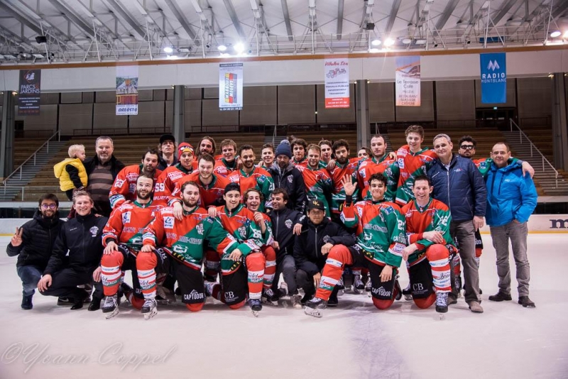 Photo hockey Division 1 - Division 1 : playoff, quart de finale, match 3 : Mont-Blanc vs Anglet - Hormadi taille patron