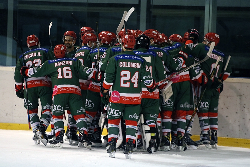 Photo hockey Division 1 - Division 1 - poule de maintien 1re journe : Mont-Blanc vs Montpellier  - Le Yti mord la Vipre