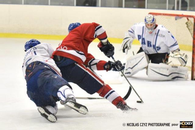 Photo hockey Division 2 - D2 : Play Off - 1/8me de finale - Aller : Wasquehal Lille vs Paris (FV) - Atterrissage forc dans le Nord pour les Volants