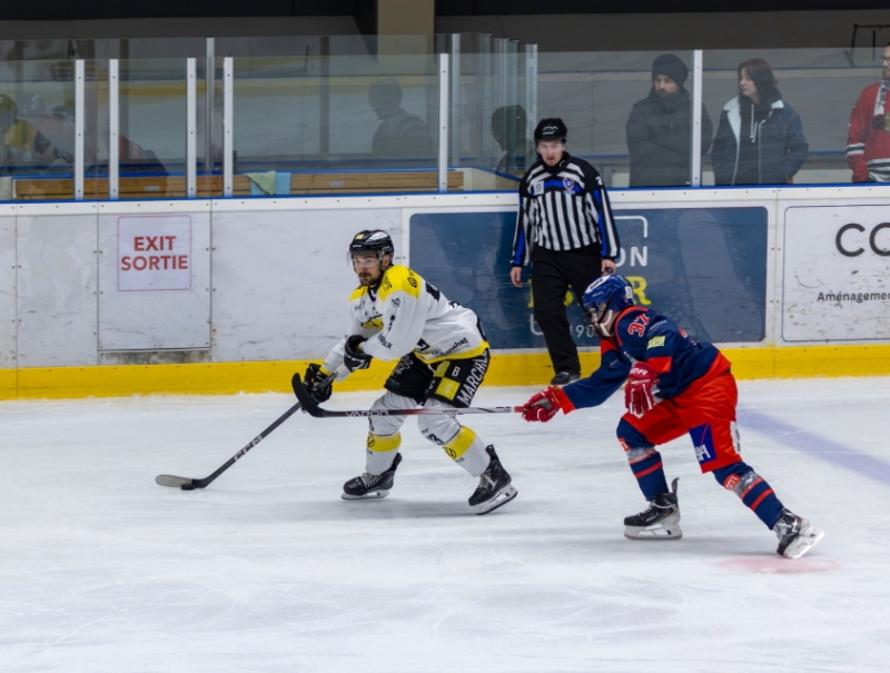 Photo hockey Division 2 - Division 2 - 1/8 de Finale - Match 1 : Luxembourg vs Roanne - Roanne prend une option au Luxembourg 