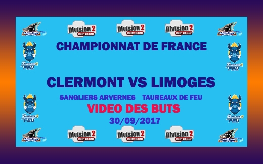 Photo hockey Division 2 - Division 2 : 2me journe : Clermont-Ferrand vs Limoges - La vido des buts