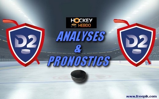 Photo hockey Division 2 - Division 2 - D2 - Analyses et pronostics 1/4 Finales Play-Offs M2 et M3 ventuel & J 4 Maintien - Saison 2023-2024