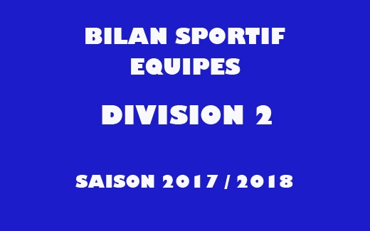 Photo hockey Division 2 - Division 2 - Division 2 - Bilan de la saison 2017-2018