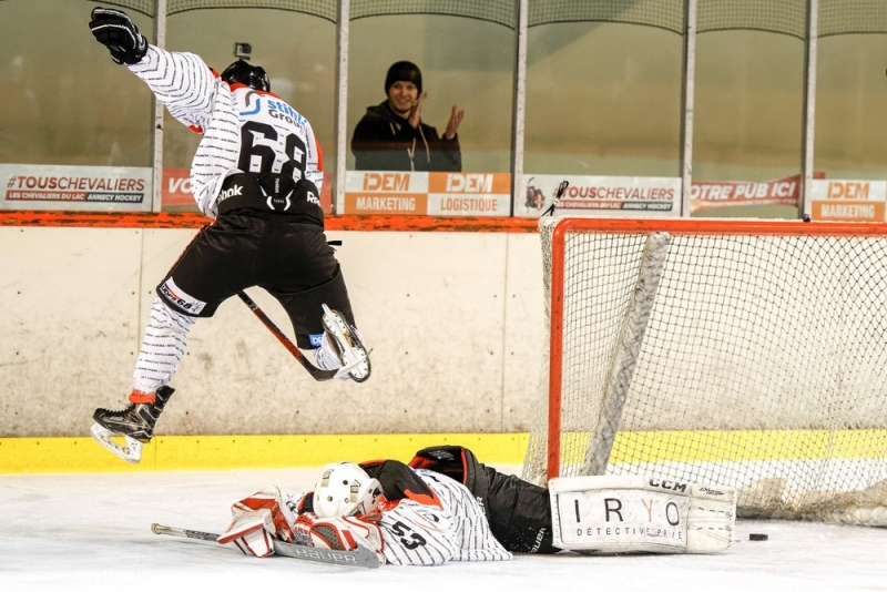 Photo hockey Division 2 - Division 2 : playoff, huitime de finale, match 2 : Annecy vs Colmar - Les Chevaliers viennent  bout des Titans