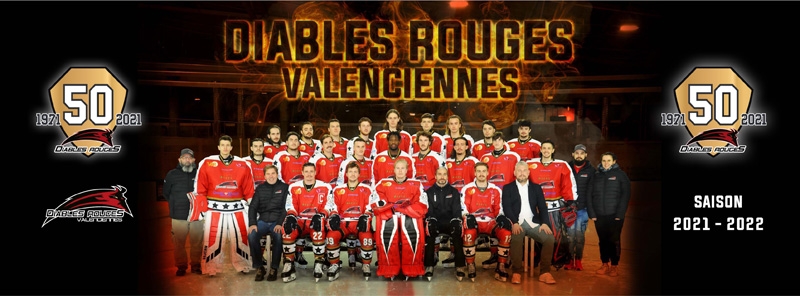 Photo hockey Division 2 - Division 2 : Valenciennes (Les Diables Rouges) - 50 ans pour le hockey valenciennois