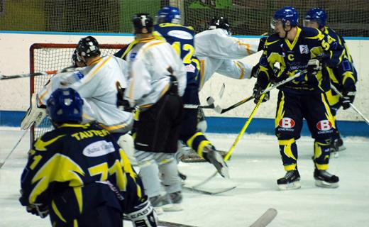 Photo hockey Division 3 - D3 - Play Off : Limoges vs Boulogne Billancourt - Les Taureaux de Feu se font des frayeurs