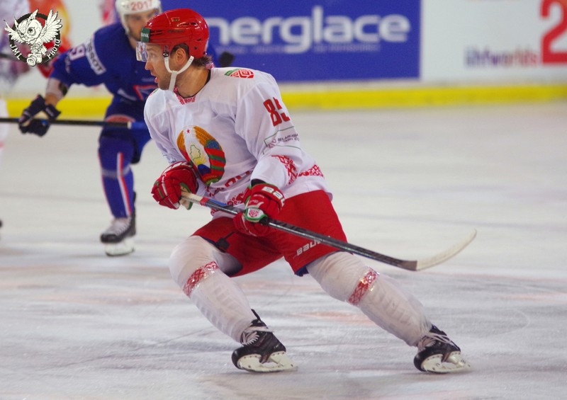 Photo hockey Equipes de France -  : Bilorussie (BLR) vs France (FRA) - Grosse raction Bilorusse 