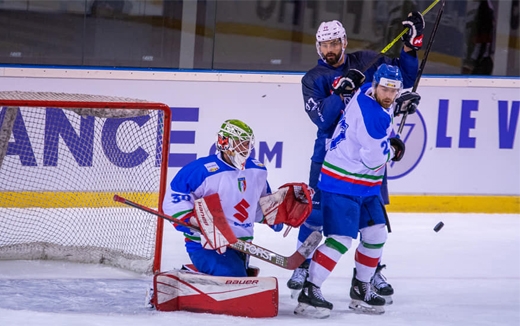 Photo hockey Equipes de France -  : France (FRA) vs Italie (ITA) - Victoire logique  la revanche!