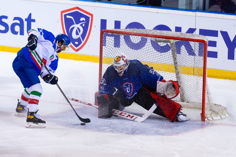 Photo hockey Equipes de France -  : France (FRA) vs Italie (ITA) - Victoire logique  la revanche!