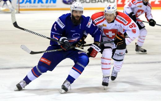 Photo hockey Equipes de France -  : France (FRA) vs Suisse (SUI) - Le match aller pour la Suisse!