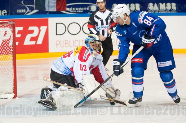 Photo hockey Equipes de France -  : France (FRA) vs Suisse (SUI) - Le match aller pour la Suisse!