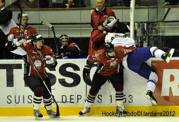 Photo hockey Equipes de France - Equipes de France - EIHC : France vs Lettonie en images