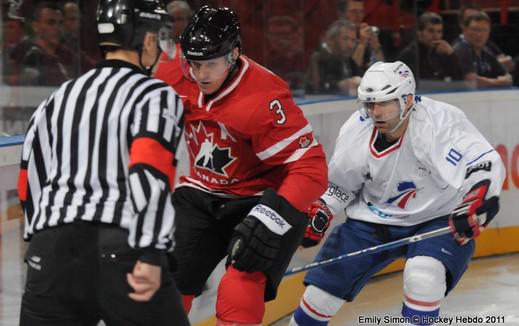 Photo hockey Equipes de France - Equipes de France - France  Canada : pari russi !