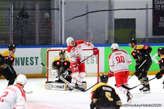 Photo hockey Europe : Continental Cup - CHL -  : Rouen vs Klagenfurt - CHL : Le tiers de trop pour les Dragons