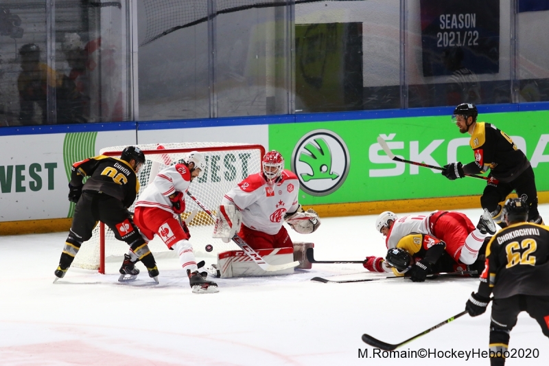 Photo hockey Europe : Continental Cup - CHL -  : Rouen vs Klagenfurt - CHL : Le tiers de trop pour les Dragons