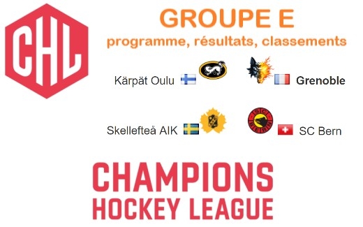 Photo hockey Europe : Continental Cup - CHL - Europe : Continental Cup - CHL - CHL: matchs et classements du groupe de Grenoble aprs la 4e journe