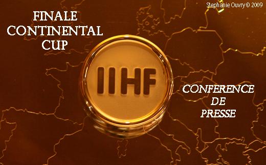 Photo hockey Europe : Continental Cup - CHL - Europe : Continental Cup - CHL - Conti Cup : Conf. de presse en photos